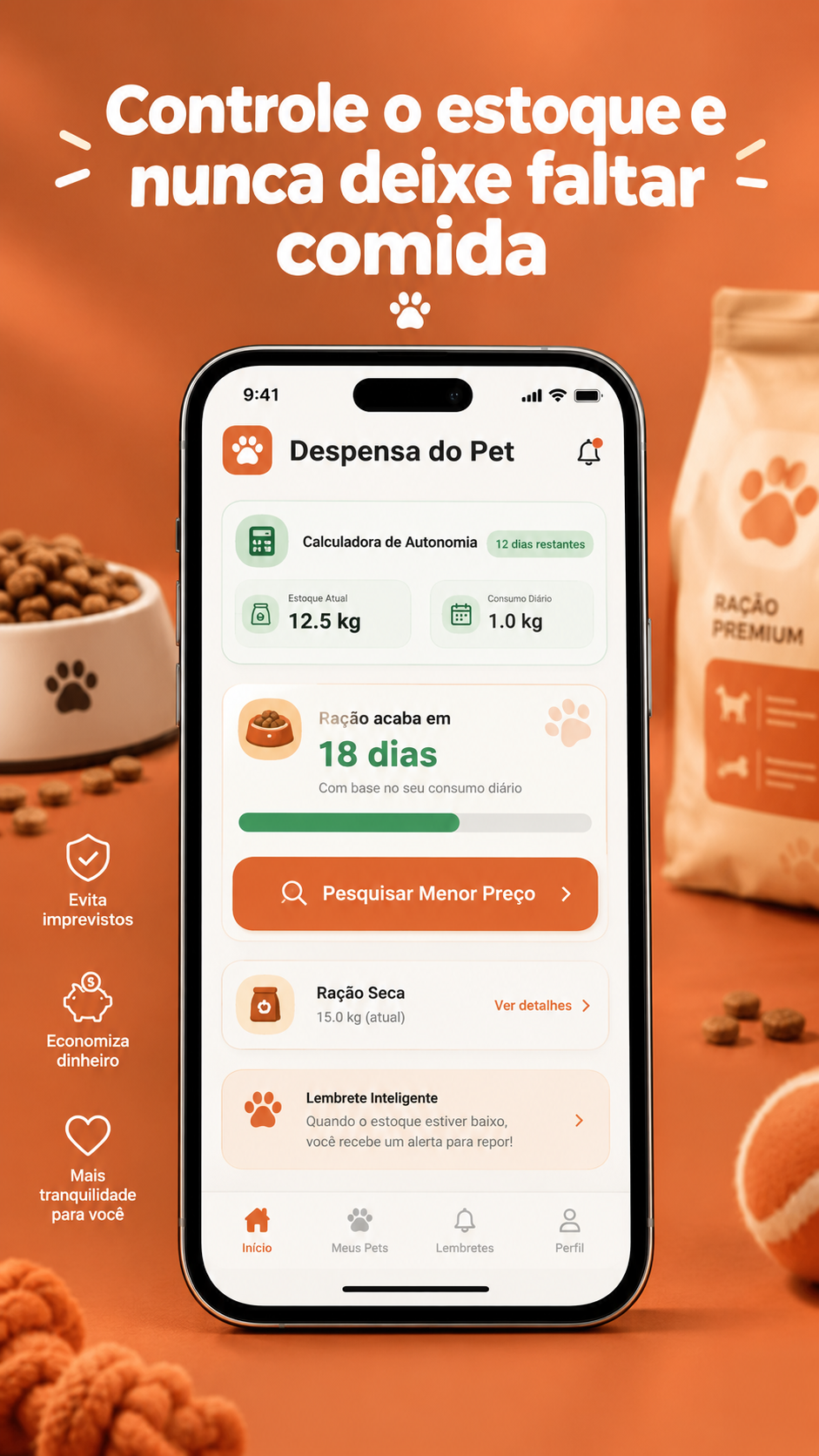 Controle de estoque de ração